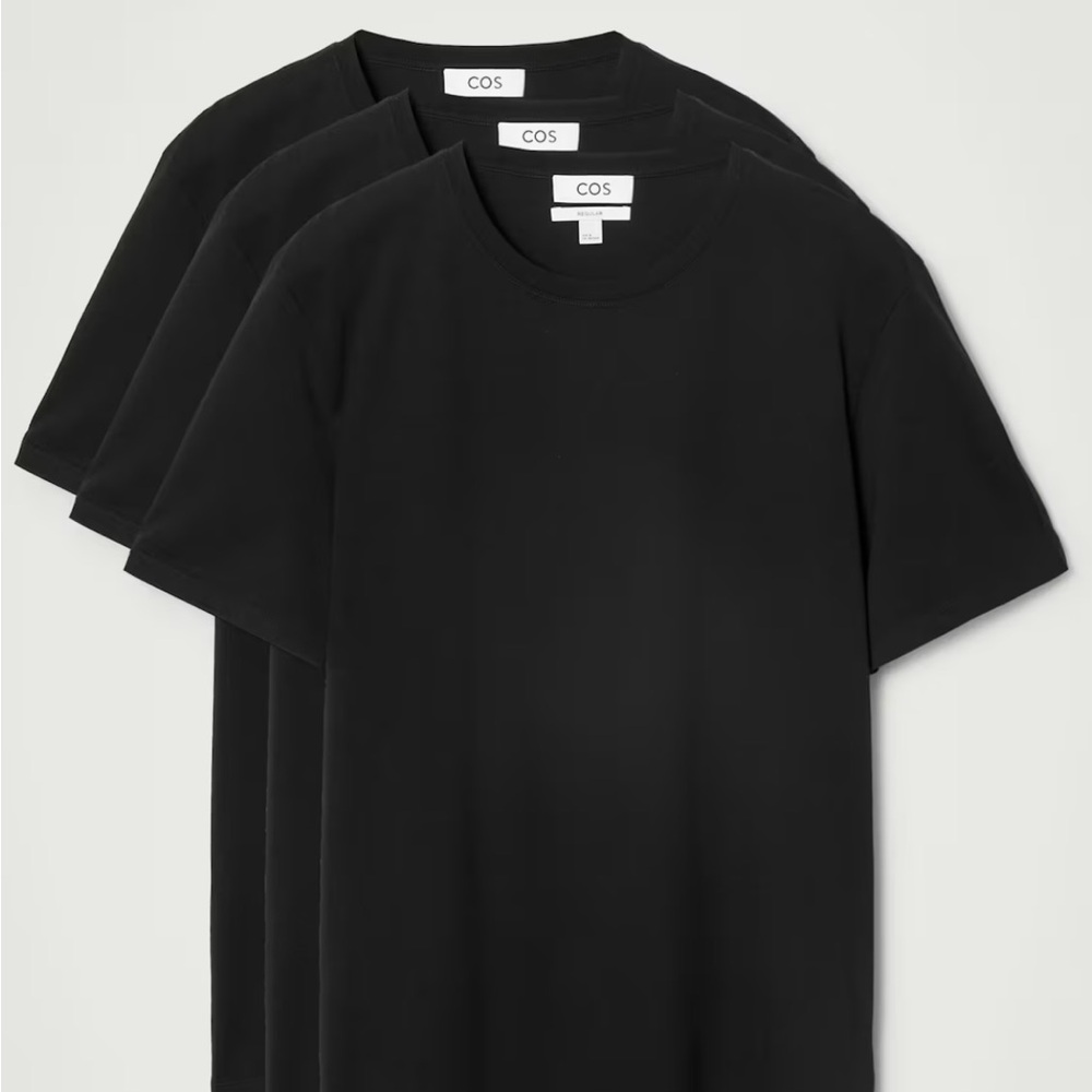 COS Black Short Sleeve Tee